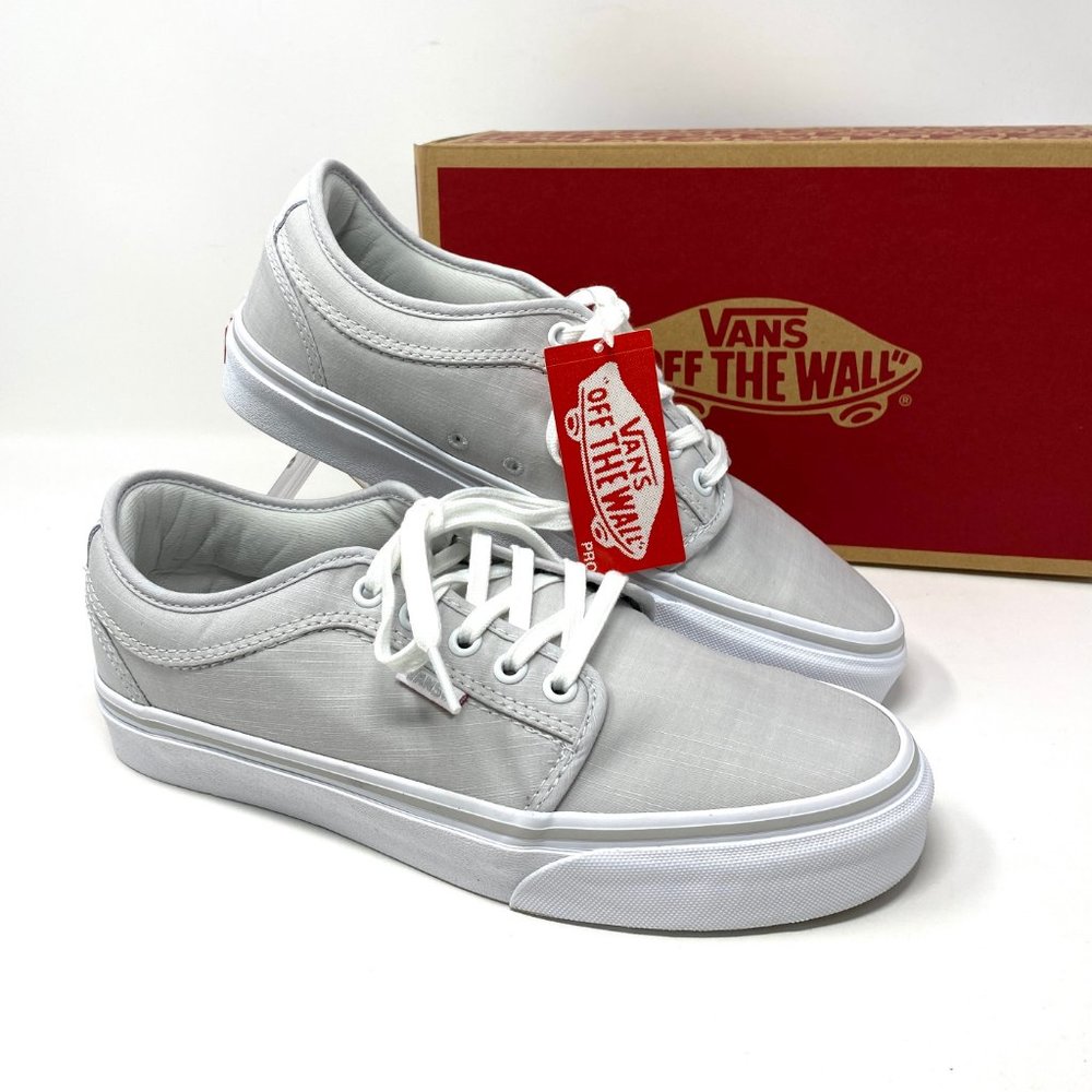 💖MEGA SALE💖 Vans Chukka Low Top Chambray Gray Canvas Sneaker Women VN000NKA2LD - Picture 9 of 11